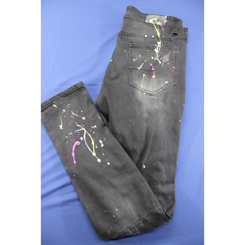 KDNK‎ Jeans Black Size 32X32 Paint Splattered Cotton